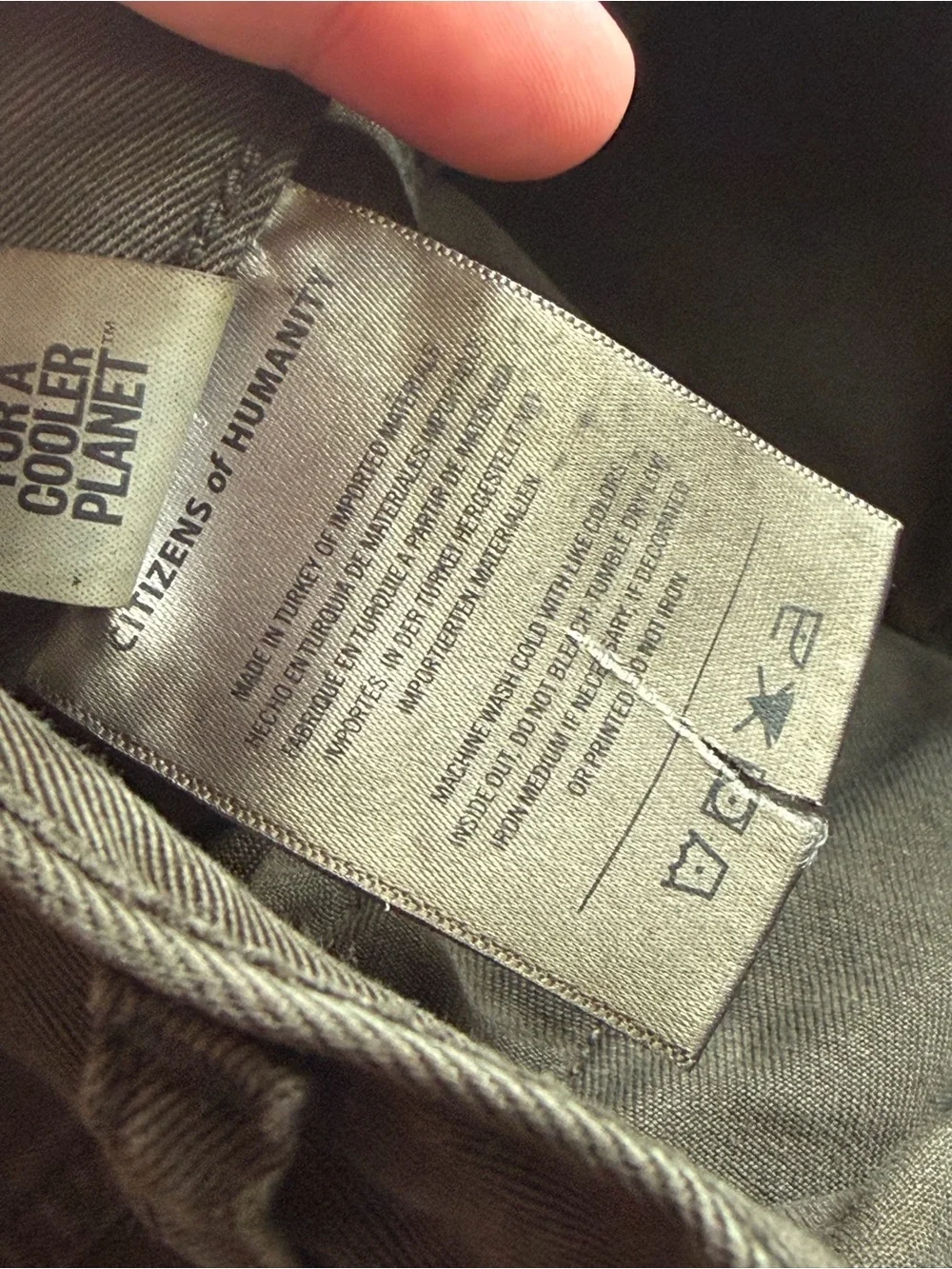 Citizens of humanity nwot Ayla olive green crop cargo pants